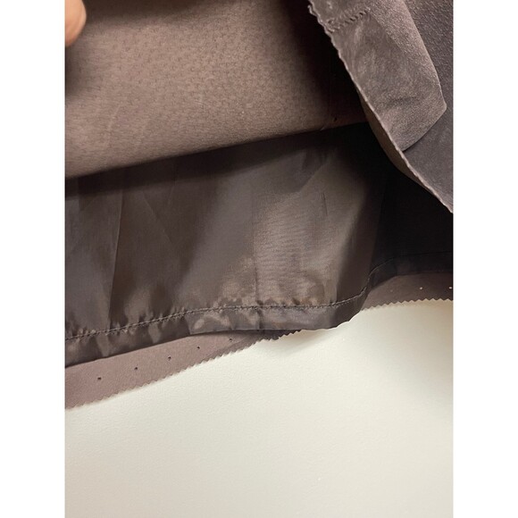 MARGARET GODFREY VINTAGE Brown Suede Skirt, Sz 8 - Picture 4 of 8